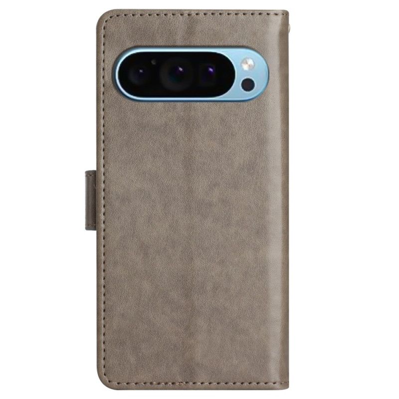 Flip Cover Til Google Pixel 9 Pro Xl Sommerfugle Mønster