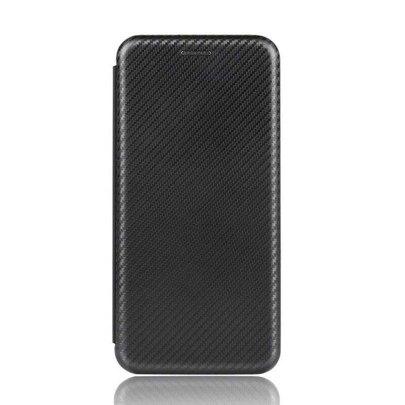 Cover Oppo A53 / A53s Flip Cover Silikonefarvet Kulfiber