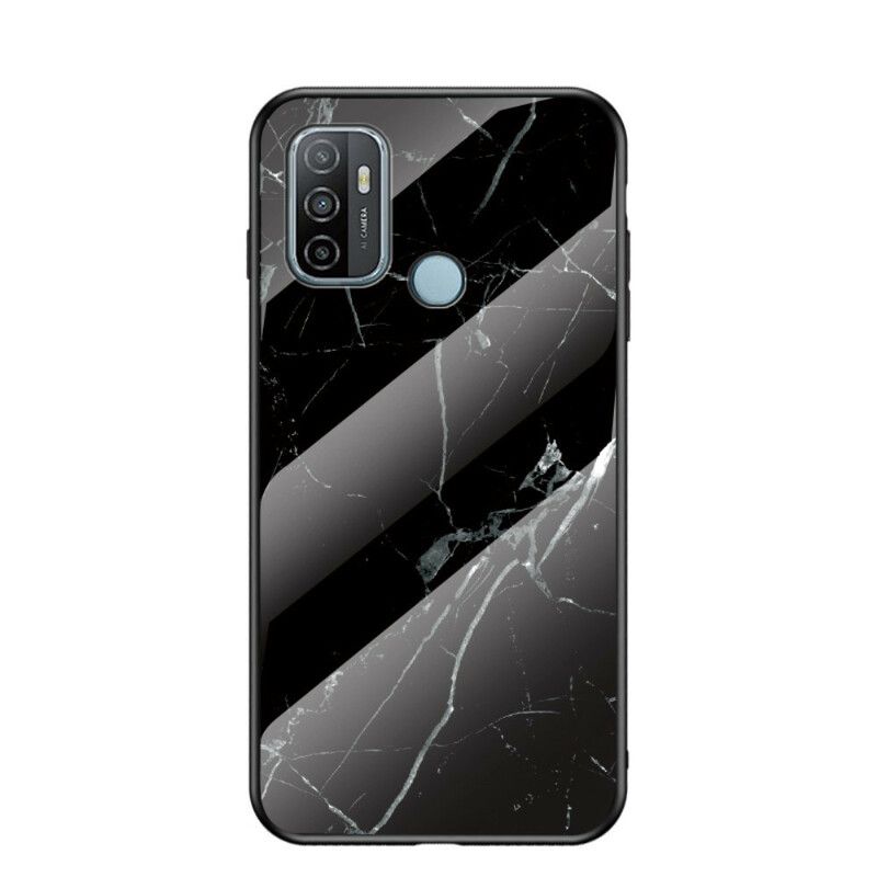 Cover Oppo A53 / A53s Premium Farver Hærdet Glas