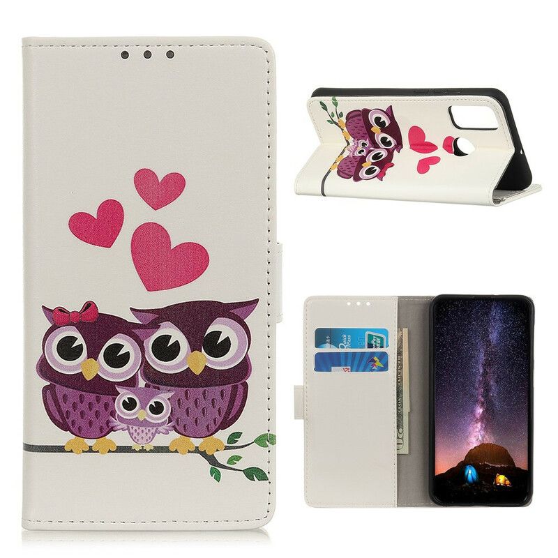 Læder Cover Oppo A53 / A53s Uglepar