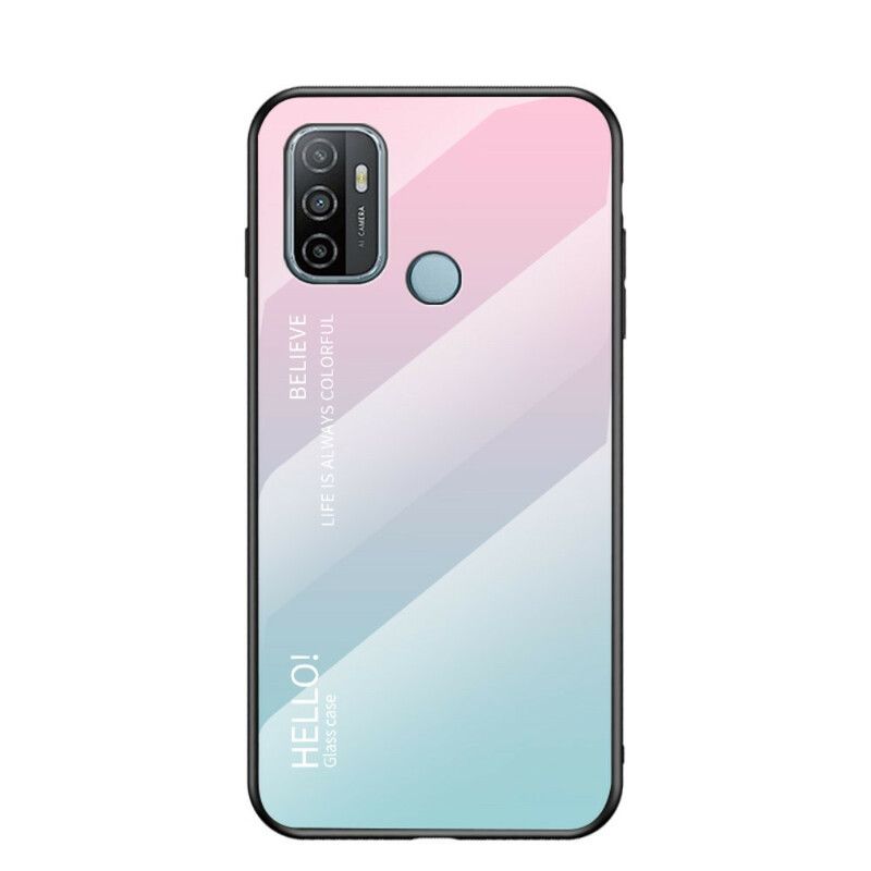 Mobilcover Oppo A53 / A53s Hej Hærdet Glas