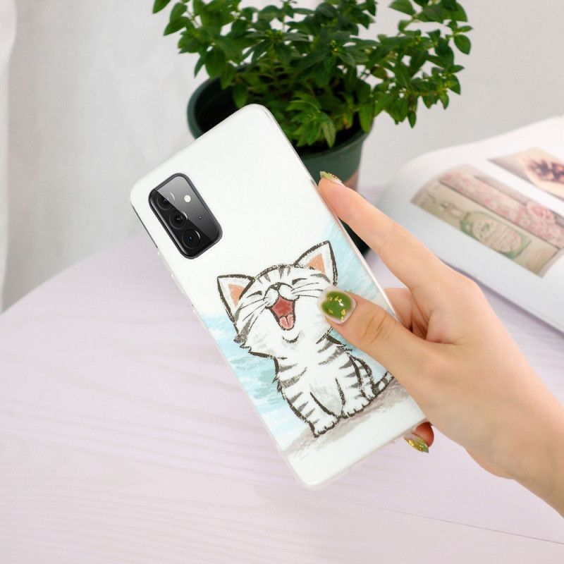 Cover Samsung Galaxy A72 4G / 5G Fluorescerende Kat