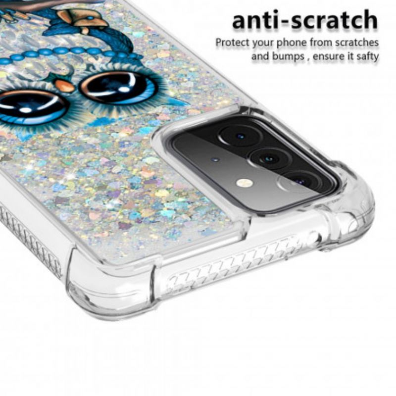 Cover Samsung Galaxy A72 4G / 5G Frøken Glitterugle