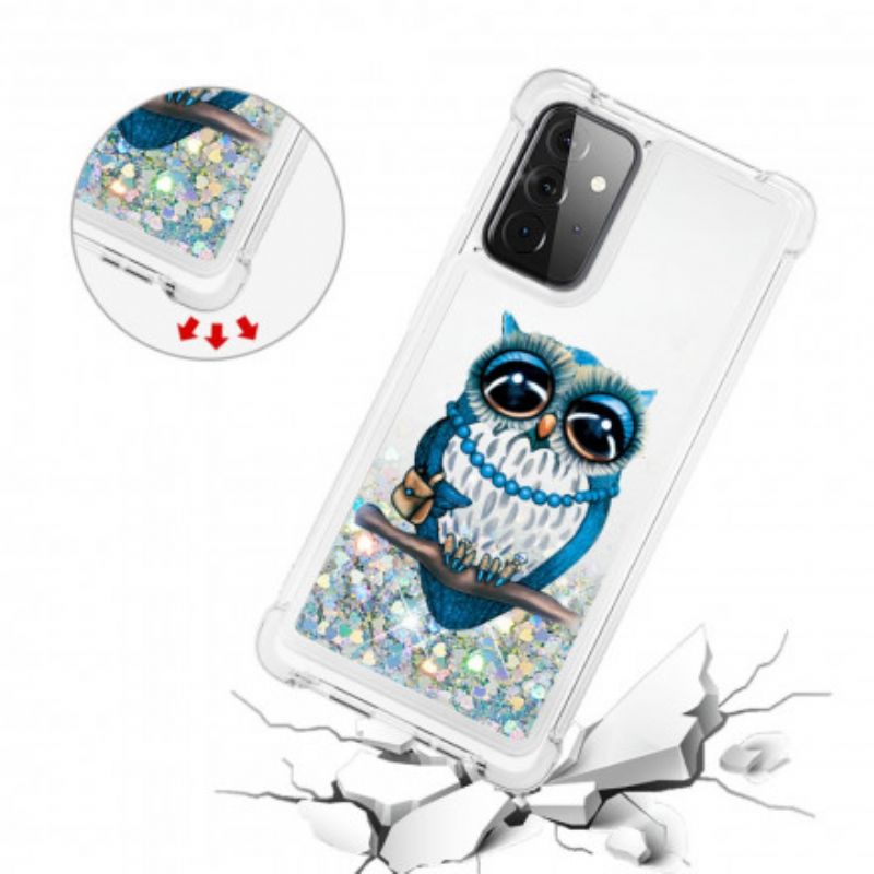 Cover Samsung Galaxy A72 4G / 5G Frøken Glitterugle