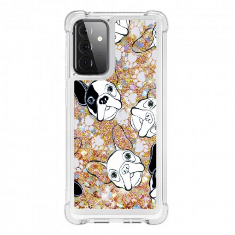 Cover Samsung Galaxy A72 4G / 5G Hr Glitter Dog