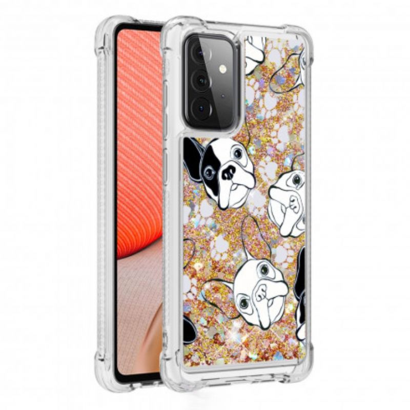 Cover Samsung Galaxy A72 4G / 5G Hr Glitter Dog