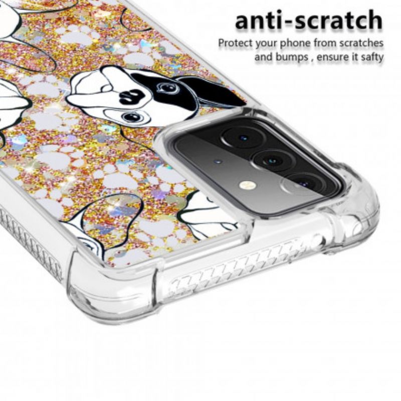Cover Samsung Galaxy A72 4G / 5G Hr Glitter Dog