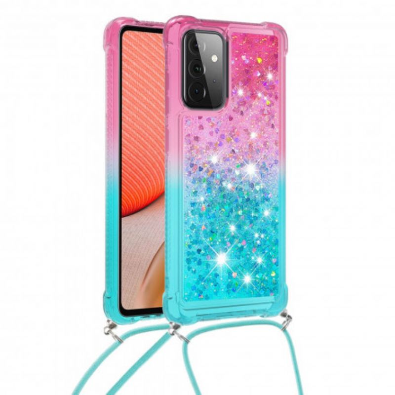 Cover Samsung Galaxy A72 4G / 5G Siliconeglitter Og Ledning