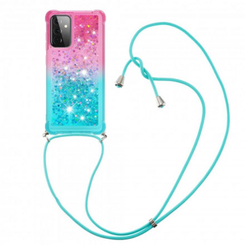 Cover Samsung Galaxy A72 4G / 5G Siliconeglitter Og Ledning