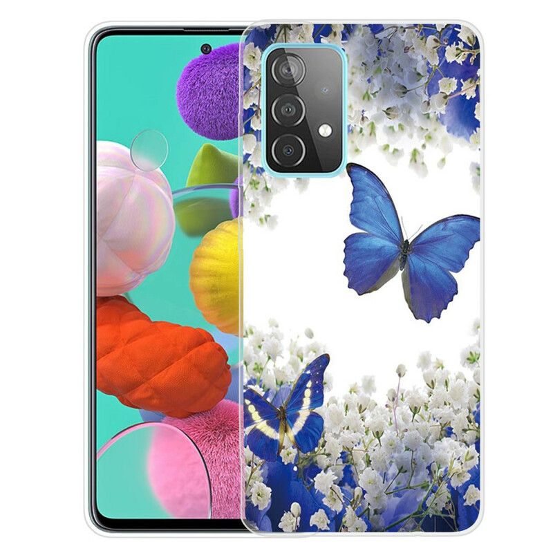 Cover Samsung Galaxy A72 4G / 5G Sommerfugle Design