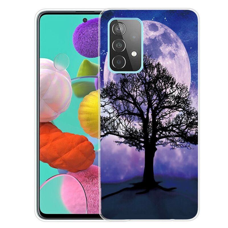 Cover Samsung Galaxy A72 4G / 5G Træ Og Måne