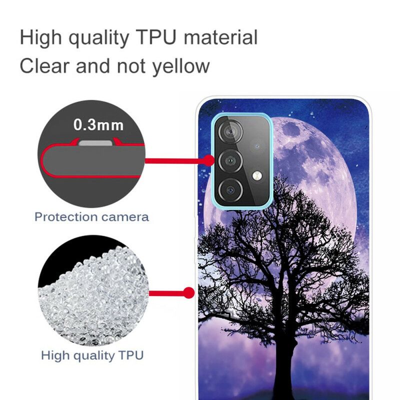 Cover Samsung Galaxy A72 4G / 5G Træ Og Måne
