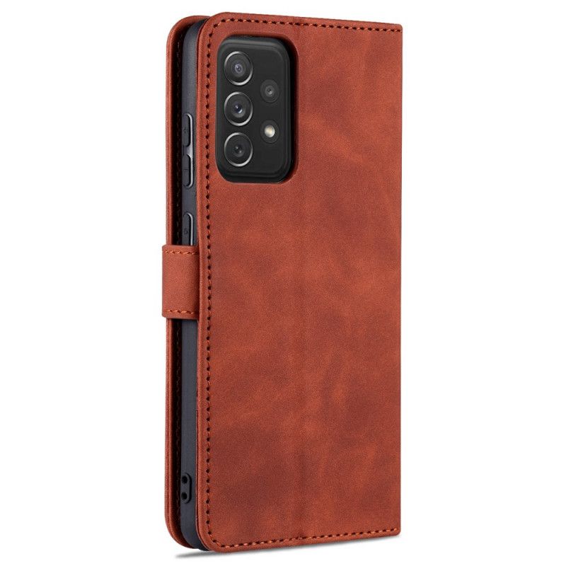 Flip Cover Samsung Galaxy A72 4G / 5G Azns Lædereffekt