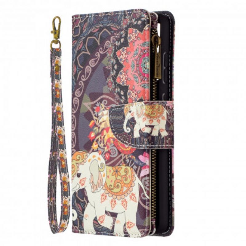 Flip Cover Samsung Galaxy A72 4G / 5G Elefant Lynlåslomme