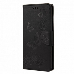 Flip Cover Samsung Galaxy A72 4G / 5G Med Snor Splendid Strap Sommerfugle