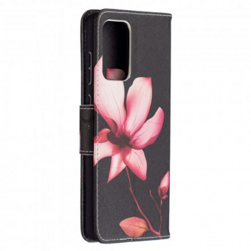 Flip Cover Samsung Galaxy A72 4G / 5G Pink Blomst