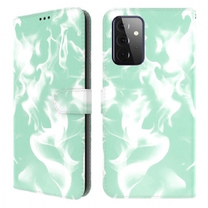 Læder Cover Samsung Galaxy A72 4G / 5G Abstrakt Mønster