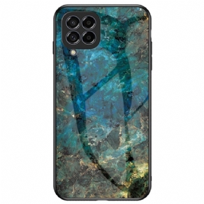 Cover Samsung Galaxy M53 5G Marmor Hærdet Glas