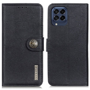 Flip Cover Samsung Galaxy M53 5G Imiteret Læder Khazneh
