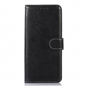 Flip Cover Samsung Galaxy M53 5G Læderstil Og Syning