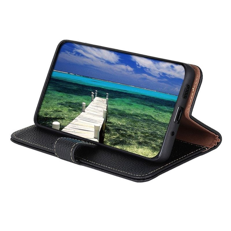 Flip Cover Samsung Galaxy M53 5G Litchi Khazneh Læder