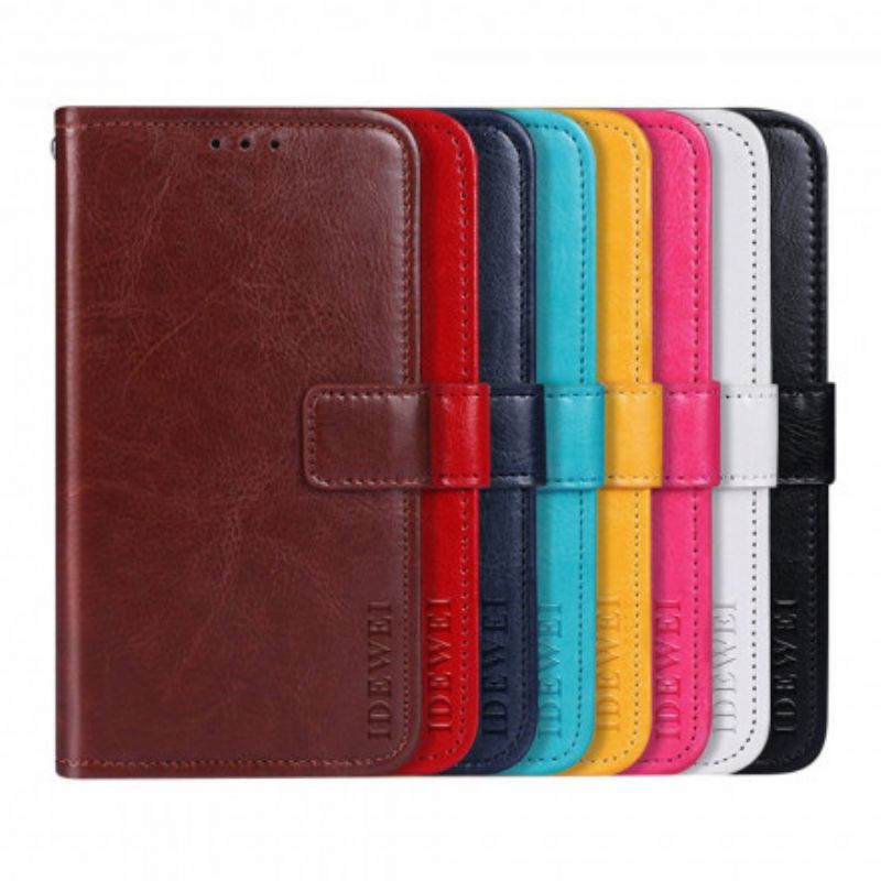 Flip Cover Asus Zenfone 8 Flip Læder Cover Imiteret Læder Idewei