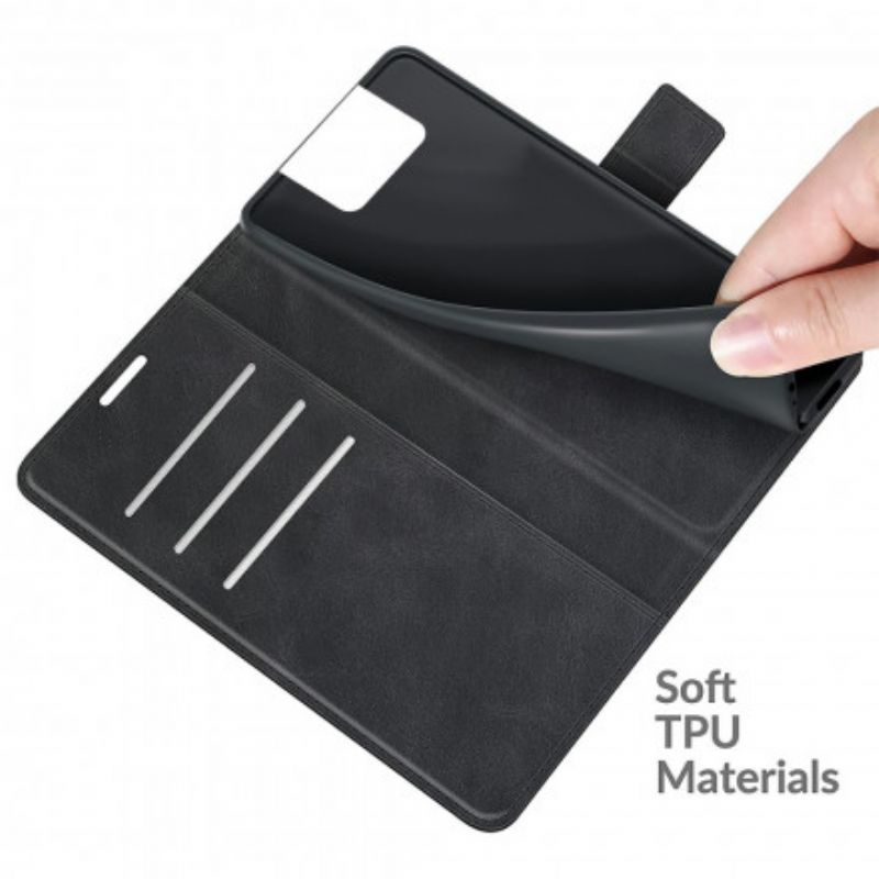 Flip Cover Asus Zenfone 8 Flip Læder Cover Slankt Kunstlæder