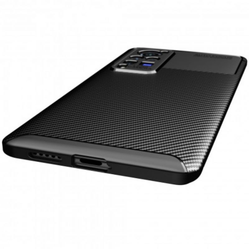 Cover Vivo X60 Pro Fleksibel Kulfibertekstur