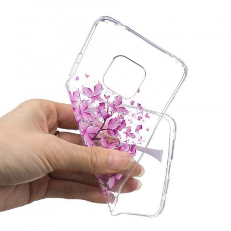 Cover Huawei Mate 20 Pro Transparent Sommerfugletræ