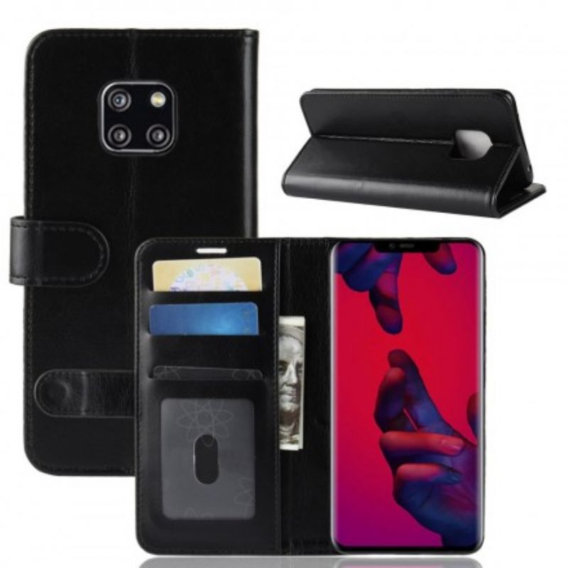 Flip Cover Huawei Mate 20 Pro Ultra Imiteret Læder