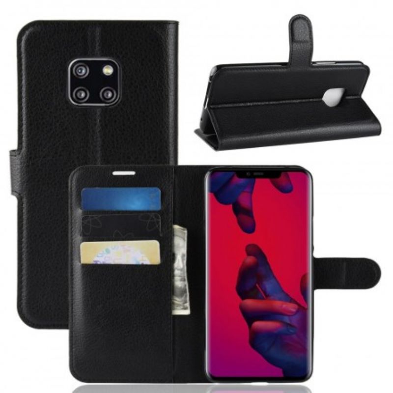 Læder Cover Huawei Mate 20 Pro Klassiker
