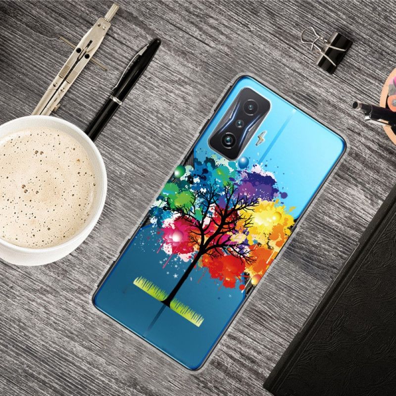 Cover Poco F4 GT Transparent Akvareltræ