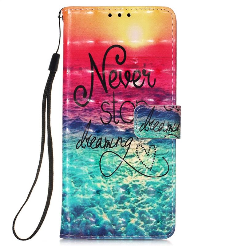 Flip Cover Xiaomi Redmi Note 11 Pro Plus 5G Hold Aldrig Op Med At Drømme