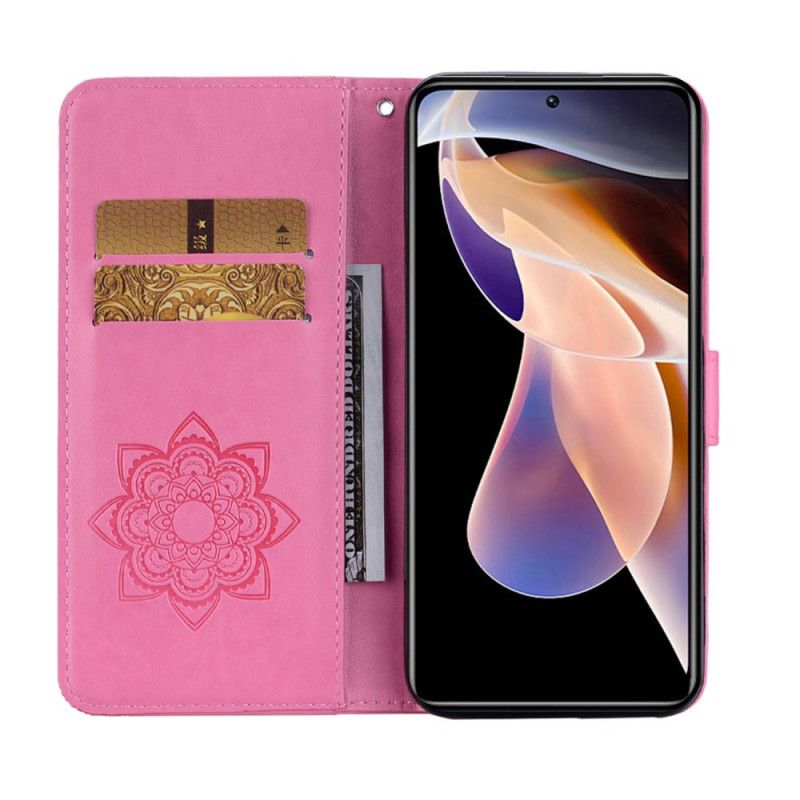 Flip Cover Xiaomi Redmi Note 11 Pro Plus 5G Ugle Mandala Og Charm
