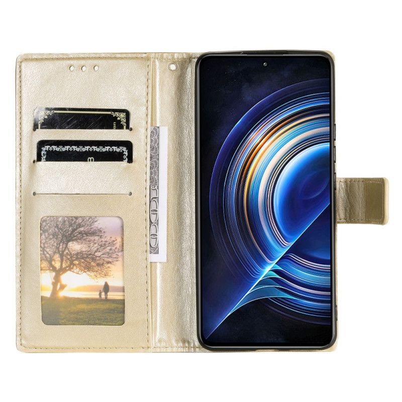 Flip Cover Poco F4 Solmandala Med Snor