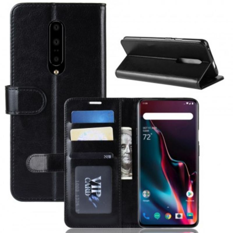 Flip Cover OnePlus 7 Pro Ultra Imiteret Læder