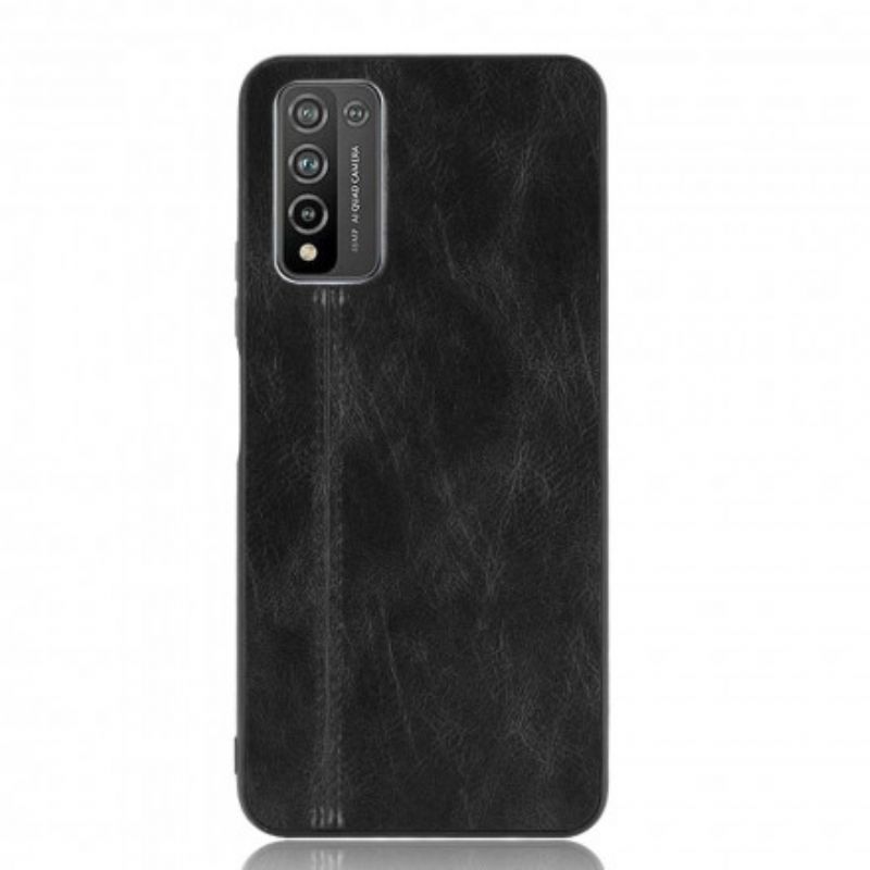 Mobilcover Honor 10X Lite Søm Lædereffekt