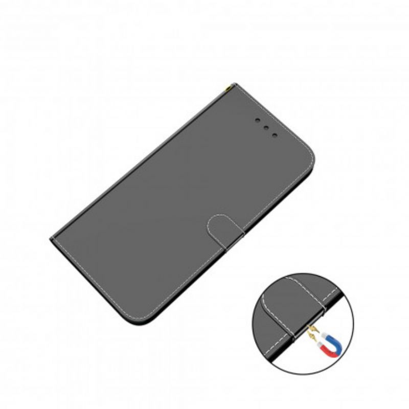 Flip Cover OnePlus 9 Pro Imiteret Læderbetrækspejl
