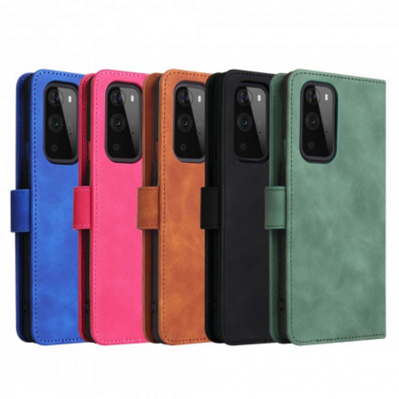 Læder Cover OnePlus 9 Pro Skin-touch