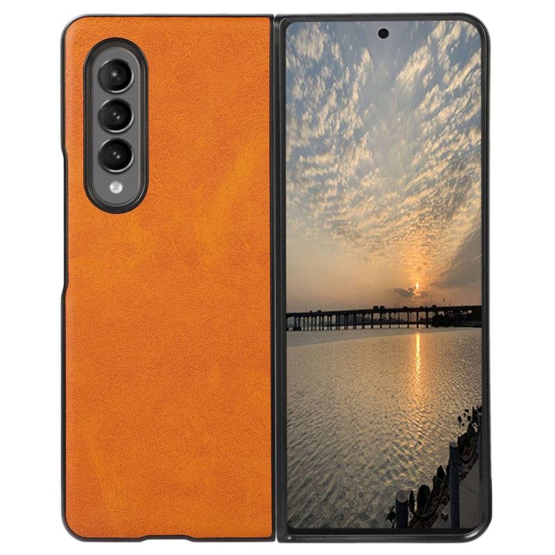 Mobilcover Samsung Galaxy Z Fold 4 Belagt Lædertekstur