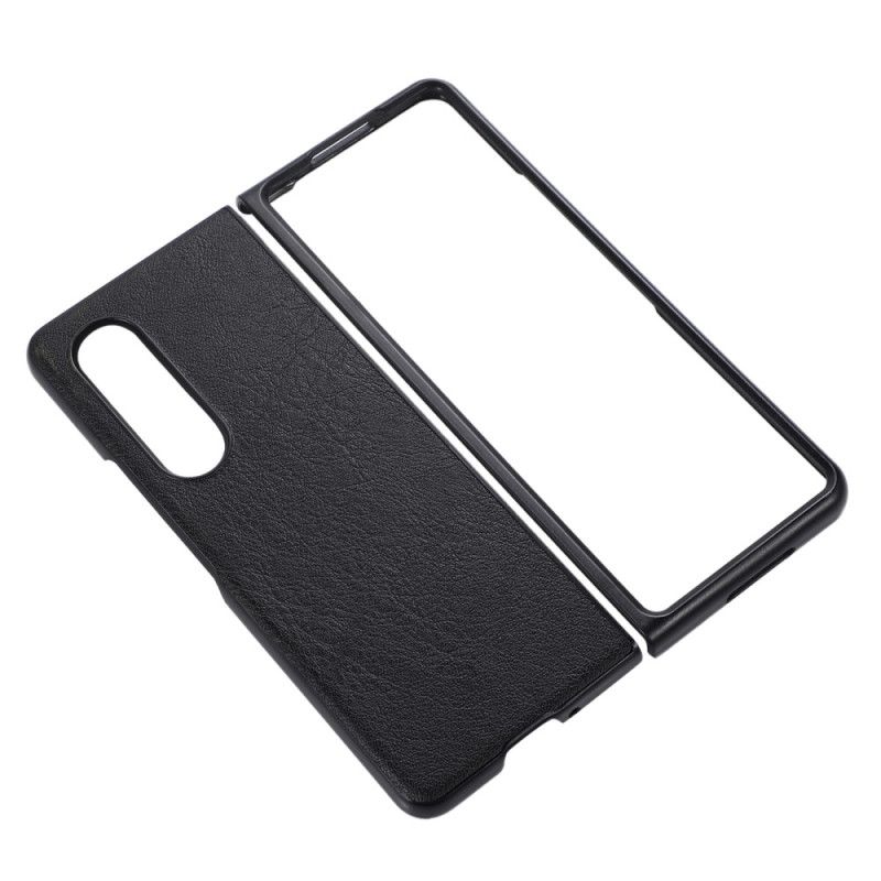 Mobilcover Samsung Galaxy Z Fold 4 Tofarvet Tekstureret Kunstlæder