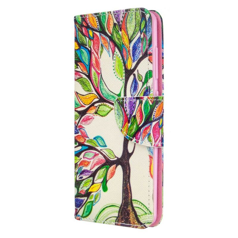 Flip Cover Samsung Galaxy A41 Farvet Træ