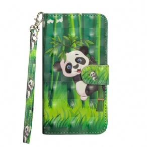 Flip Cover Samsung Galaxy A41 Panda Og Bambus