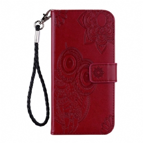 Flip Cover Samsung Galaxy A41 Uglemandala Og Snor