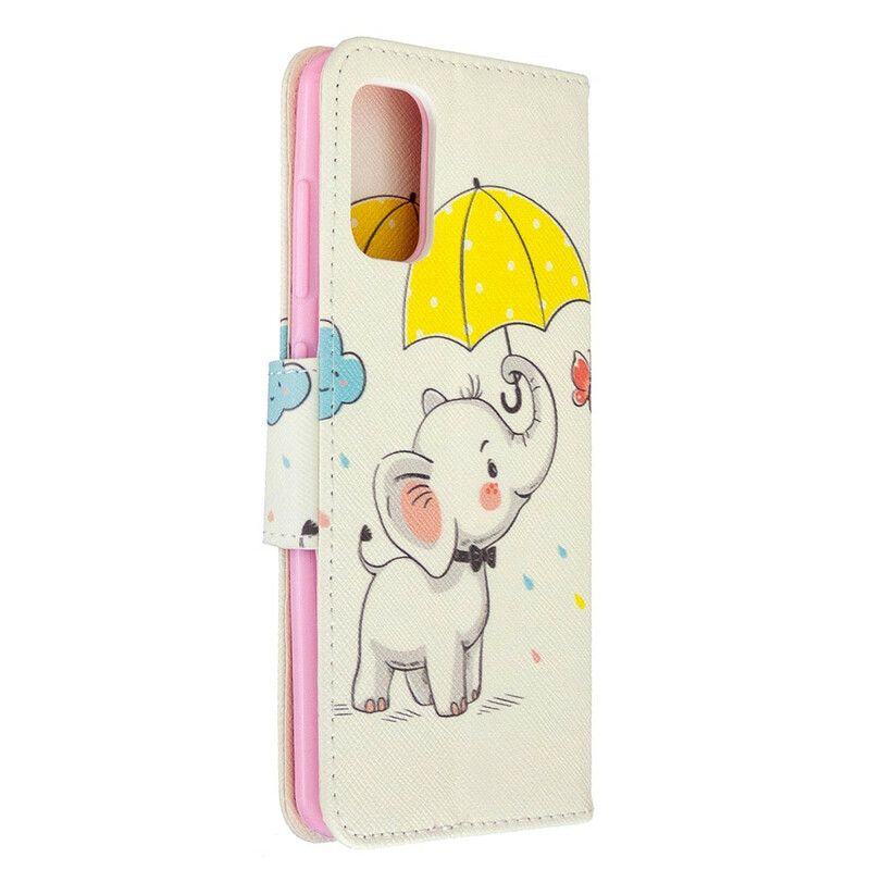 Læder Cover Samsung Galaxy A41 Elefantunge