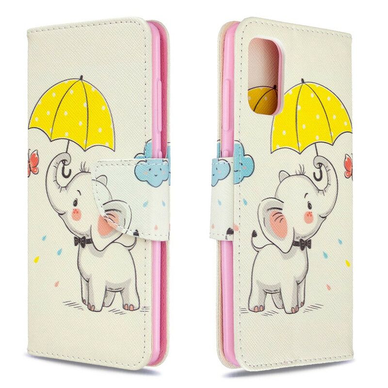 Læder Cover Samsung Galaxy A41 Elefantunge