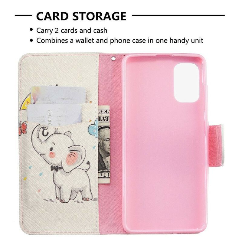 Læder Cover Samsung Galaxy A41 Elefantunge