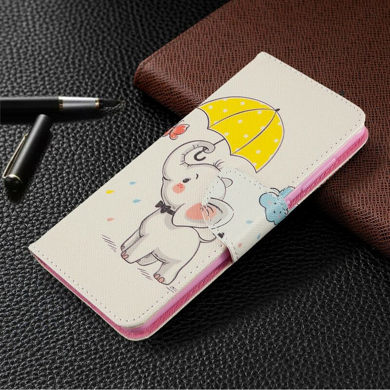 Læder Cover Samsung Galaxy A41 Elefantunge