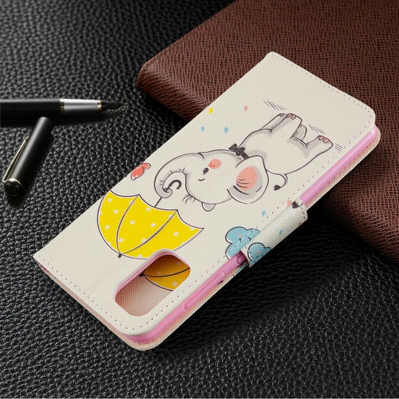 Læder Cover Samsung Galaxy A41 Elefantunge