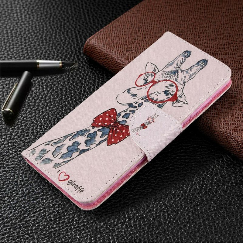 Læder Cover Samsung Galaxy A41 Nørdet Giraf